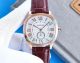 Swiss Grade Cartier Calibre De Diver White Dial Rose Gold Case Leather Watch (1)_th.jpg